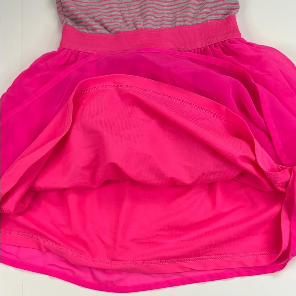The Children's Place Girls’ Pink and Gray‎ Striped Casual Dress Size Small 5/6 - Picture 3 of 4